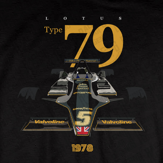 T-shirt Lotus 79 Mario Andretti Black detalle