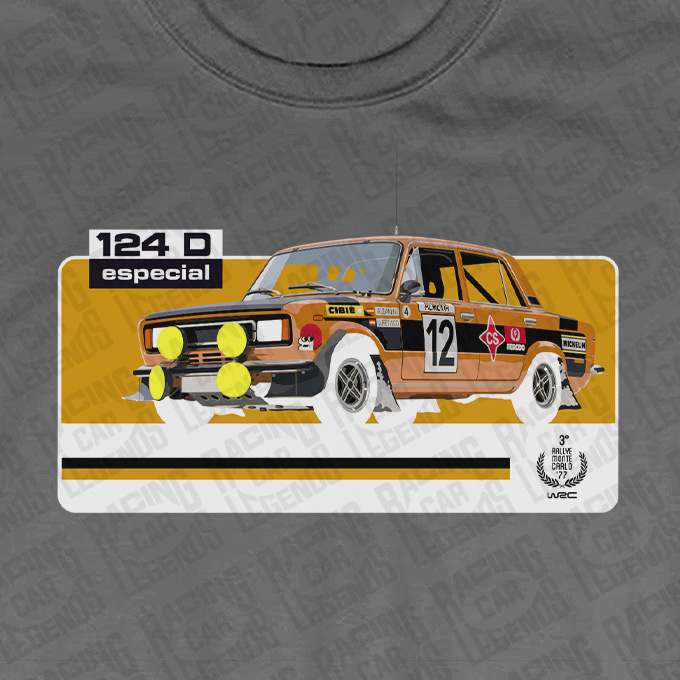 T-shirt Rally Seat 124D Especial Grey detalle