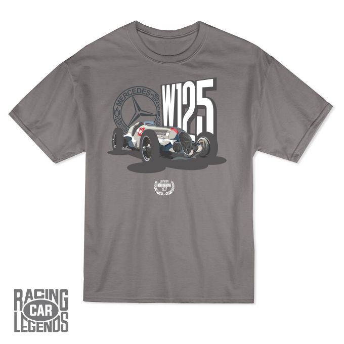 T-shirt Mercedes-Benz W125 Rudolf Caracciola Grey