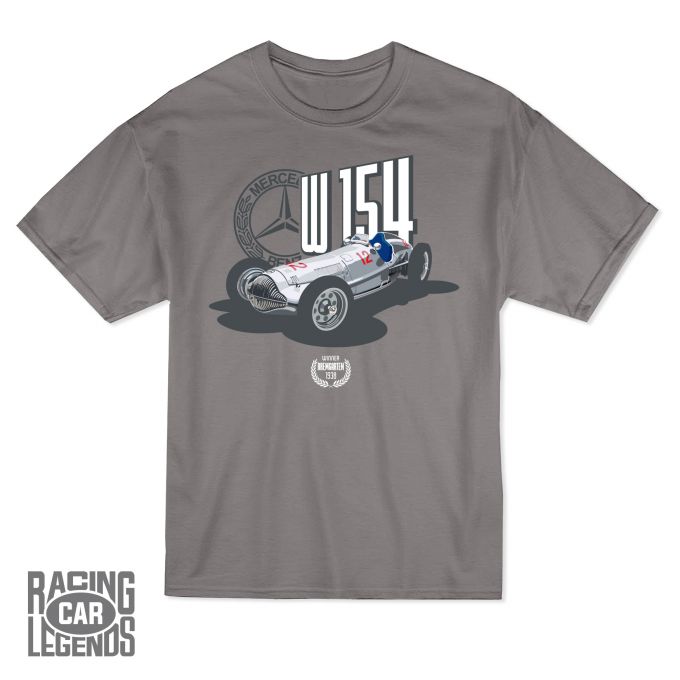 T-shirt Mercedes-Benz W154 Rudolf Caracciola Grey