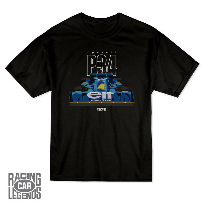 T-shirt Tyrrell P34 Patrick Depailler Black