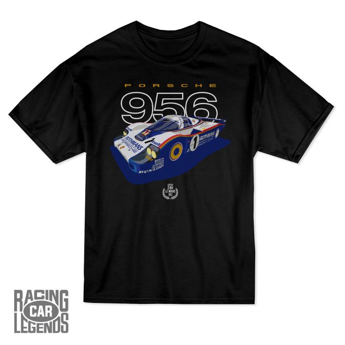 T-shirt Porsche 956 Rothmans Black