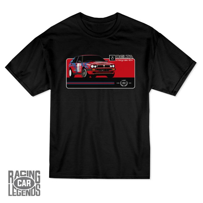 T-shirt Rally Lancia Delta Integrale 16v Martini Racing Black